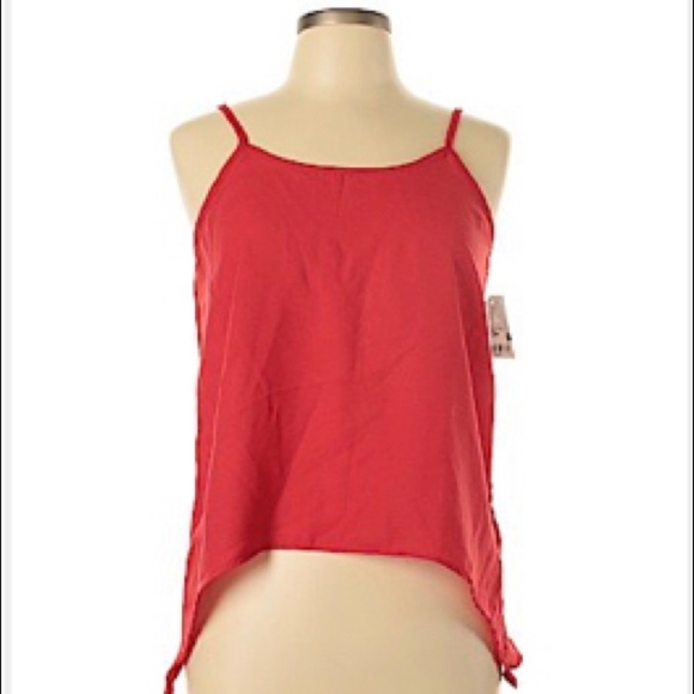 Sleeveless Red Top